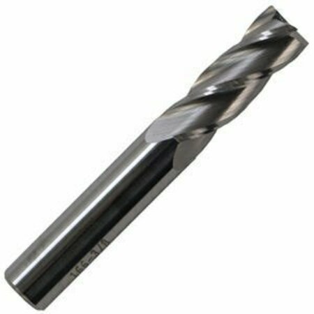 CHAMPION CUTTING TOOL 5/32in x 3/16in - 166 Solid Carbide End Mill - Square End, Center Cutting, 4 Flute, RH Helix CHA 166-5/32X3/16